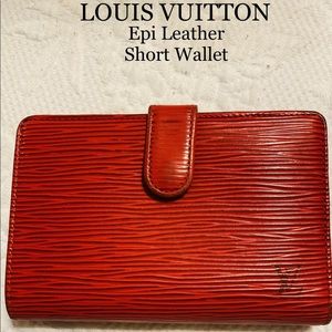 Louis Vuitton Short Wallet - Epi leather- red
